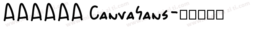 AAAAAA CanvaSans字体转换